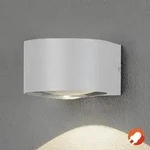 LED Kristall-Linsen Wandleuchte GALA aus Aluminium mit High Power in Wei&szlig; IP54...