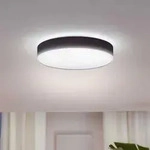 Philips Hue White Ambiance Gro&szlig; LED-Deckenleuchte ENRAVE mit Dimmschalter in Schwarz