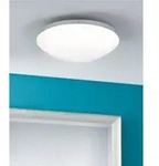 Blendfreie Leonis LED-Deckenleuchte mit IP44-Schutz 28cm Wei&szlig; abgerundeter