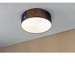 Blaue Stoff Deckenleuchte Mari rund Paulmann 70951