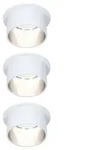 3 dimmbare LED Einbaulampen Paulmann 93385 Gil Coin 3Step-Dim 3x6W 2700K 230V wei&szlig;