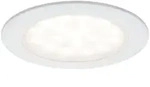 Paulmann 99921 M&ouml;bel Einbauleuchte Set rund LED 2x2.5W 230/12V 3000K Wei&szlig;/Alu