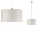 Paulmann 70924 Tessa Pendelleuchte max.1x60W E27 Creme Eisen geb&uuml;rstet
