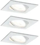 Paulmann 93490 Einbauleuchte Set Nova Coin 3-stepdim eck schw LED 3x6.5W 2700K