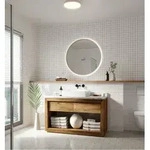 Flache LED-Deckenleuchte Oja 24cm mit Lichtkranz an der Decke f&uuml;r ein modernes