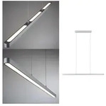 Paulmann 79900 LED Pendelleuchte Lento gem&uuml;tlich warmwei&szlig; 42W Chrom matt dimmbar