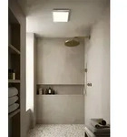 LED Bad-Deckenleuchte eckig & flach schaltbar 29cm schaltbar chrom
