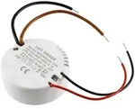 ChiliTec LED-Trafo "CT-12E-V2R", 0,5-12W rund Ein 220-240V, Aus 12V= Konstantspannung