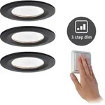 Paulmann 94474 EBL Nova Coin 3-stepdim rd starr LED 3x6,5W 2700K 230V Schwarz