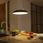 Philips Hue Bluetooth White Ambiance Pendelleuchte Amaze in Schwarz mit Dimmschalter