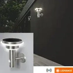 LEDVANCE ENDURA STYLE Solar Wall Sensor Au&szlig;enwandleuchte LED 6W 3000K IP44 Edelstahl