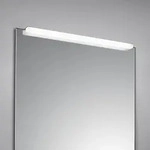 60cm Geradlinige Helestra ORTA Spiegelleuchte in wei&szlig;/chrom aus Glas/Metall