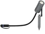 Zylindrischer grauer LED Erdstrahler Paulmann 94368 Plug + Shine Spot 7W IP65 230V