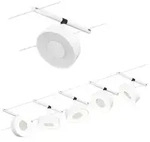 Paulmann 94477 Basiset Seilsystem Circle 5x5Wmatt Chrom 230V/12V DC warmwei&szlig;