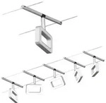 Paulmann 94481 Seilsystem Frame 5-flammiges Set matt Chrom DC warmwei&szlig;