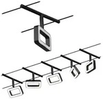 Paulmann 94485 Puristisches Seilsystem Frame mattes Schwarz DC warmwei&szlig;e LED