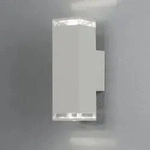 Konstsmide 407-250 Antares Wandleuchte wei&szlig; lackiertes Aluminium, klares Acrylglas