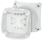 Hensel Kabelabzweigkasten DK 0200 G 93x93x62 mm IP66 grau ohne Klemmen