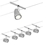 Paulmann 94465 Seilsystem Set Cup 5-flammig Chrom matt GU5,3 12V DC