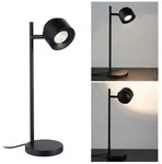 Paulmann 79777 LED Tischleuchte 3-Stufen-dimmbar Puric Pane warmwei&szlig; 5,5W Schwarz