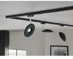 Paulmann 96938 URail Spot Sphere 7,4W Schwarz matt/ Chrom 230V Kunststoff dimmbar