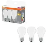 3er Pack OSRAM LED BASE E27 Gl&uuml;hbirne matt 11W wie 100W warmwei&szlig;