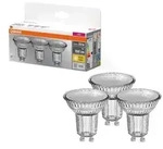 3er-PACK OSRAM PAR16 GU10 LED Strahler 4.3W=50W 36&deg; warmweiss GLAS
