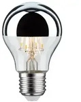 Paulmann 28669 LED Kopfspiegel Lampe E27 2700K 4.8W wie 50W silber - warmes Licht