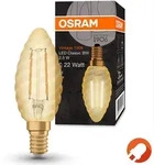 Osram E14 LED Kerzenlampe Classic VINTAGE 1906 gedrehte Form 2,5W wie 22W 2400K...