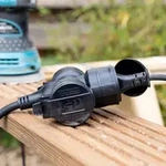 ChiliTec Gartensteckdose f&uuml;r Au&szlig;en, 3-fach IP44, 5m Zuleitung