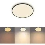 Schwarze Superslim Philips myLiving LED Deckenleuchte &oslash;55cm warmwei&szlig;es Licht mit