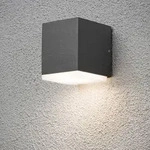 Konstsmide 7990-370 Monza Wandleuchte anthrazit lackiertes Aluminium, opales