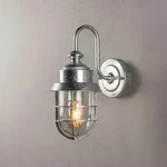Wandleuchte CERIGNOLA galvansierter Stahl mit Glaskolben LED IP44 von Konstsmide