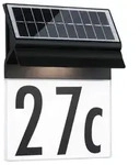 Paulmann 94694 Solar LED Hausnummernleuchte Neda Spritzwasser gesch&uuml;tzt warmwei&szlig;