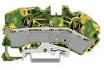 WAGO 2016-7607 Schutzleiterklemme 16 mm2 Push-in CAGE CLAMP gr&uuml;n/gelb