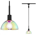 Paulmann 96976 URail Pendel Sarrasani max 20W E14 Schw matt/Dicro 230V Metall Glas