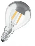 OSRAM E14 LED Spiegellampe versilbert 4W wie 31W warmwei&szlig;es blendfreies Licht