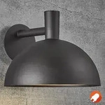 Nordlux Arki Terrassen Leuchte Schwarz mit kuppelartigem Lampenschirm