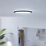 WIZ Smarte Superslim LED Deckenleuchte in Schwarz WLAN/Wi-Fi Tunable White &Oslash;24cm