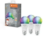3er Sparpack LEDVANCE SMART+ WiFi Classic E27 Leuchtmittel RGBW Farbwechsel...