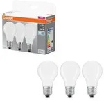 3er Pack OSRAM LED BASE E27 Gl&uuml;hbirne matt 6,5W 60W Ersatz neutralwei&szlig; B&uuml;rolampe