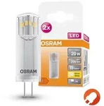 2er Pack Osram G4 LED PIN Stiftsockel Lampe 12V Niedervolt Warmweiss 2700K 1,8W...