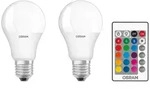 2er Pack Farbwechsel OSRAM LED E27 Leuchtmittel mit Fernbedienung & dimmbar wie...