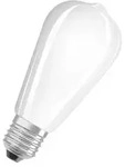 OSRAM E27 LED Lampe EDISON-Version Kolbenform warmwei&szlig;es Licht 6,5W wie 55W