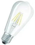 OSRAM E27 Dekorative kolbenf&ouml;rmige Filament LED 6,5W wie 60W warmwei&szlig; klar