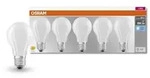 5er Pack OSRAM LED BASE E27 Gl&uuml;hbirne matt 6,5W wie 60 Watt neutralwei&szlig;