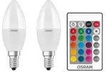 2er Pack OSRAM E14 LED Kerzenlampen + RGBW Farbwechsel dimmbar Fernbedienung...