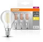 3er Pack Osram E14 BASE LED Leuchtmittel Filament 4W wie 40W Warmwei&szlig;e