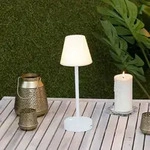 NewGarden LOLA SLIM 30 LED Tischlampe Touch-Sensor dimmbar weiss f&uuml;r Innen & Au&szlig;en