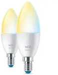 2er Pack WIZ E14 Smarte LED Kerzenlampe Tunable White 4,9W wie 40W WLAN/ Wi-Fi